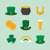 st patrick's day icoon met kabouter element vector