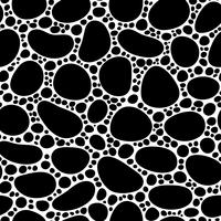 Naadloos abstract hand-drawn patroon met krabbelstijl. Zwart en wit. Vector illustratie.
