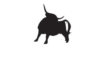 buffel silhouet vector illustratie ontwerp