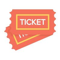 trendy tickets concepten vector