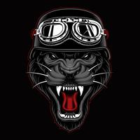 Panther Biker Mascotte vector