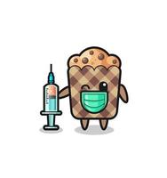 muffin mascotte als vaccinator vector