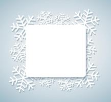 sneeuwvlok banner voor web Kerst concept achtergrond vector