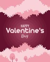 gelukkige Valentijnsdag belettering vector