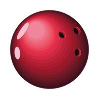 rode bowlingbal vector