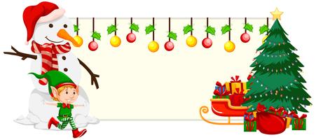 Kerst feestelijke banner concept vector