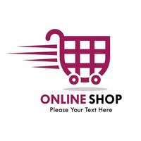 online winkel logo ontwerp sjabloon illsutration. geschikt voor uw bedrijf vector