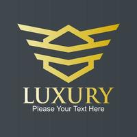 luxe logo ontwerp sjabloon illustratie. geschikt voor boetiek, sieraden, luxe restaurant, hotel, mode! vector