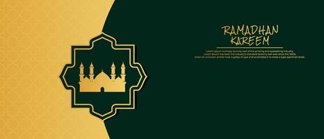 ramadan kareem achtergrond. islamitische achtergrond, moslims wenskaart, uitnodiging, poster, banner en kopieerruimte. geschikt om op inhoud met dat thema te worden geplaatst. vector