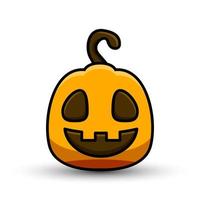 halloween logo vector, pompoenen vector schattig