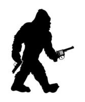 bigfoot pistool vector sjabloon