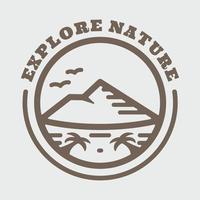 illustratie vectorafbeelding van de natuur, goed voor logo-ontwerp vector