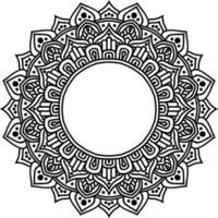 overzicht mandala decoratief rond ornament vector