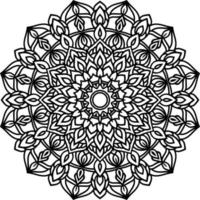 overzicht mandala decoratief rond ornament vector