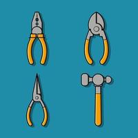 bouw tools collectie, vector illustratie eps.10