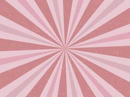 vintage roze stralen achtergrond, roze kleur retro burst achtergrond vector