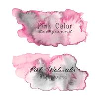 Roze abstracte waterverfachtergrond. Aquarel element voor kaart. Vector illustratie.