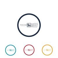 5g logo afbeelding ontwerpsjabloon vector