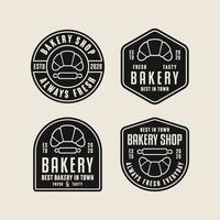 bakkerij badge vector ontwerp logo's