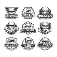 set hamburgers vector ontwerp logo.eps