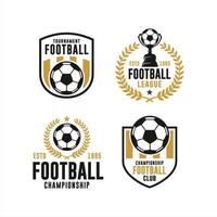 voetbalclub toernooi logo collectie vector