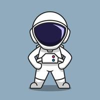 schattige astronaut cartoon vector pictogram illustratie