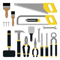 timmerwerk tools vector icon illustratie set