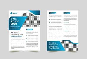 ontwerpsjabloon voor case study-flyer vector