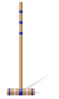 croquet mallet vector illustratie