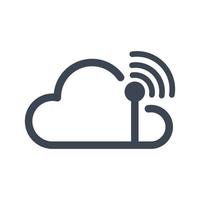cloud wifi-pictogram vector