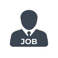 job kandidaat post werknemer icon vector