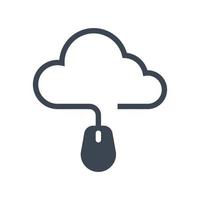 cloud computing-pictogram vector