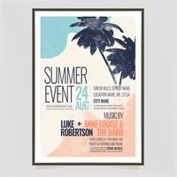 Vector zomer evenement Poster