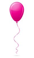 roze ballon vectorillustratie vector