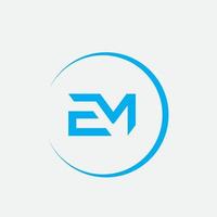 em, me logo ontwerp sjabloon vector grafische branding element.