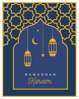 elegante achtergrondillustratie in ramadan-thema vector