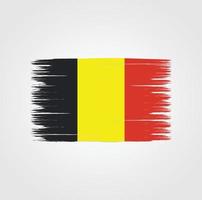 vlag van belgië met penseelstijl vector