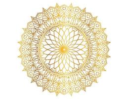 mandala-kunstwerk met gouden ontwerp, achtergrond, patroon, bloem, arabische stijl vector