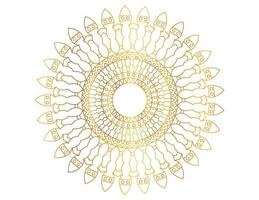 gouden mandala-ontwerppatroon, achtergrond, bloem, ornament vector