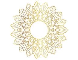 gouden mandala-ontwerppatroon, achtergrond, bloem, ornament vector