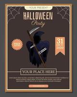 illustratie vector ontwerp van halloween flyer sjabloon