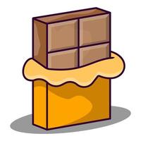 iconische chocoladereep vector