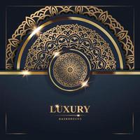 luxe gouden mandala achtergrond gratis vector