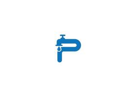 p moderne logo ontwerp vector pictogrammalplaatje met witte achtergrond
