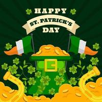 heilige patrick's day achtergrond concept vector