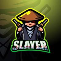 slayer mascotte esport logo ontwerp vector