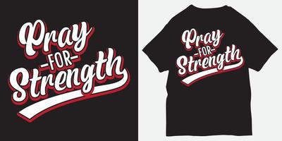 bid voor kracht belettering ontwerp voor t-shirt vector