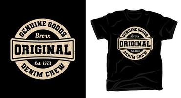 originele varsity-typografie voor t-shirtontwerp vector