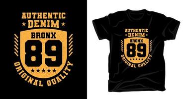 bronx negenentachtig typografie t-shirtontwerp vector