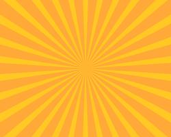 Gele zon burst illustratie vector achtergrond. Abstract en behang concept.